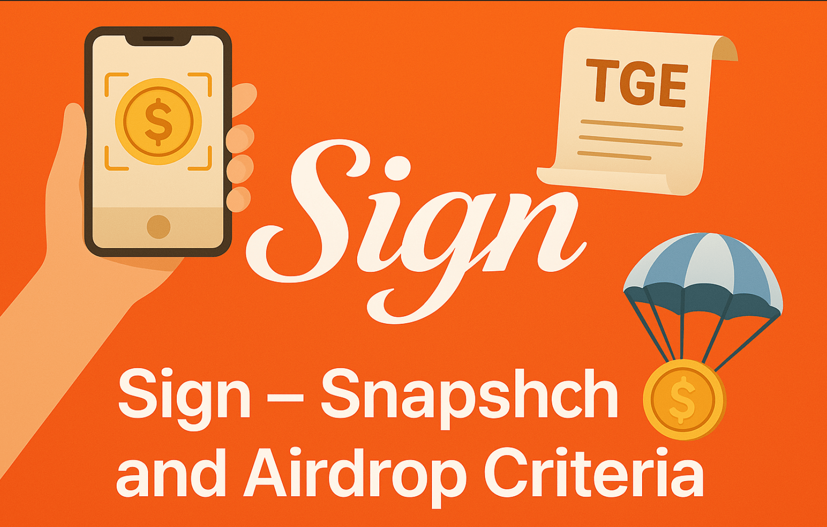 Sign Airdrop TGE. Snapshot Airdrop Criteria